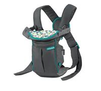 Swift Classic Carrier - ergonomic baby carrier with 2 carrying positions and bag, grey adjustable baby carrier with hip seat and front pocket for