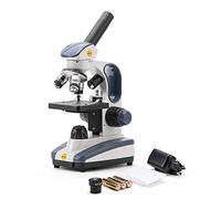 Swift Compound Microscope SW200DL for Kids and Students,40X-1000X, Dual Light, Precision Fine Focus, Wide-Field 25X Eyepiece and Cordless Capability for Beginner