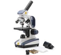 Swift Compound Monocular Microscope with 40X-1000X Magnification, Dual Light, Precision Fine Focus, Wide-Field 25X Eyepiece and Cordless Capability for Student Beginner