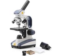 Swift Compound Monocular Microscope with 40X-1000X Magnification, Dual Light, Precision Fine Focus, Wide-Field 25X Eyepiece and Cordless Capability for Student Beginner