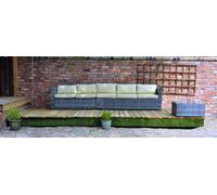 Swift Foundations Swift Deck Complete Garden Decking Kit 2.4 x 9.3m - Size: 8 x 30ft - Brown - Wilko