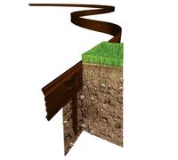 Swift Foundations Swift Edge 18m Brown Garden Edging - Wilko