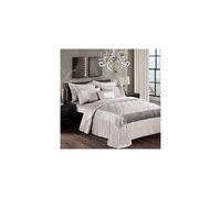 swift Fancy 3 Piece Bedspread Set Luxury Sequin with Crushed Velvet Quilted Bed Comforter with Pillow Sham Mink Super King