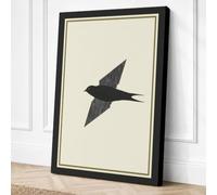 Swift Flight Minimalist Canvas Wall Art Print 18x12 Inch