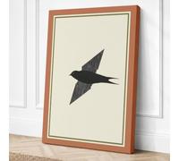 Swift Flight Minimalist Canvas Wall Art Print 24x16 Inch