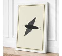 Swift Flight Minimalist Canvas Wall Art Print 24x16 Inch