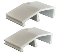 Swift Gift UK UPVC Door Run Up Block Riser, Clip in Fit - Set of 2 Replacement Plastic Door Closing Guides, White