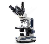 SWIFT Microscope Compound Trinocular SW350T, Research-Grade for Lab, 40X-2500X Magnification, with Wide-Field 10X, 25X Eyepieces, Siedentopf Head, Camera-Compatible, Mechanical Stage, Abbe Condenser