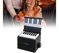 Swift Mini Piano Desk Calendar 2025 - Playable, 52 Music Scores in 27 Cards, Room Decor, Birthday Gift for Music Lovers (Black)