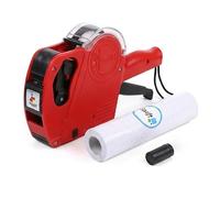 swift Price Gun Kit Red with 5000 Labels 22x12mm and Spare Ink Pricing Tag Sticker Printer Maker For Clothes For Clothes Food Stationary Retail M8-22