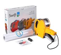 swift Price Gun Kit with 5000 Labels and Spare Ink Pricing Tag Sticker Printer Maker For Clothes Food Stationary Retail Yellow M8-22