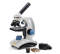 SWIFT SW100 40X-1000X Kids Microscope for Children,Dual Light,Glass Lens,Metal Body,Cordless,Carrying Handle,Camera Compatible