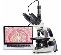 SWIFT SW380T Trinocular Compound Microscope with 5MP Camera | 40X-2500X DIN Achromatic Optics | Siedentopf Head & Mechanical Stage