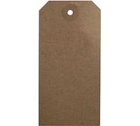 Swift Unstrung Tags Brown Reinforced Card Clothing Parcel Label Gift Swing Tickets Kraft Price Labelling 120mm x 60mm (Pack of 500)