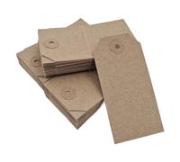 Swift Unstrung Tags Brown Reinforced Card Clothing Parcel Label Gift Swing Tickets Kraft Price Labelling 108mm x 54mm (Pack of 1000)