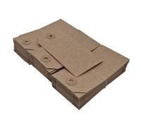 Swift Unstrung Tags Brown Reinforced Card Clothing Parcel Label Gift Swing Tickets Kraft Price Labelling 134mm x 67mm (Pack of 200)