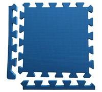 Swift Warm Floor Interlocking Floor Tiles With Straight Edging Strips - Blue - Playhouse, Summerhouse, Wendy House - 6 X 8Ft