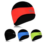 Swift Wear Cycling Skull Cap Motorbike Cycle Under Helmet Windproof Winter Thermal Bike Hat One Size (UK, Alpha, One Size, Red)