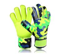 Swift Wear Goalkeeper Gloves Premium Grip, Goalkeeper Gloves Kids, Youth & Adult, Football gloves with Finger Support, goalie gloves, Goalkeeping gloves Size 4/5/6/7/8/9/10 (Green Camo, 4)