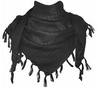 Swift Wear Shemagh Tactical Desert Scarf - 100% Cotton Keffiyeh Arab Head Wrap for Men & Women | Military Army Neck Scarf for Outdoor, Hiking, Survival & Sun Protection (Black)