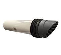 SwiftAir 100mm High Rise Duct Round Cowled Through Wall Duct Vent Kit White Brown Cotswold Black Terracotta Brick (Grey)