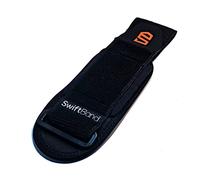 SwiftBand Universal Smart Watch Protector - Wristband Protector and Screen Protector Compatible with Apple Watch, Fitbit, Garmin, Amazfit, Fossil, Samsung and More, Black, M/L, Modern