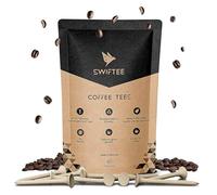 SWIFTEE Coffee Golf Tee Tees - Sustainable Golf Tees | Upcycled Coffee Grounds | Durable & Aromatic | Eco-Friendly (70mm Straight (Pack of 30))