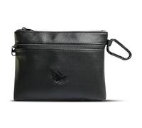 SWIFTEE Golf Valuables Pouch Zip Accessories Tee Ball Bag Fleece Lined Vegan Leather