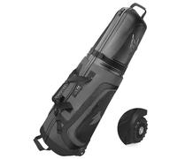 SWIFTEE Premium Golf Travel Bag with Hard Case Swiftee Branded Top & TSA Lock - 1680D Oxford Fabric, Oversized Wheels, Lightweight Airline Carrier for Maximum Club Protection (Grey)