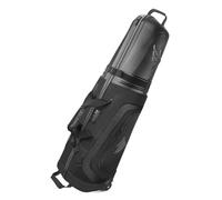 SWIFTEE Premium Golf Travel Bag with Hard Case Swiftee Branded Top & TSA Lock - 1680D Oxford Fabric, Oversized Wheels, Lightweight Airline Carrier for Maximum Club Protection (Black)
