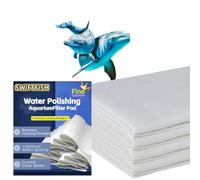 SWIFTFISH Aquarium Polishing Filter Pads, Aquarium Filter Pads, Aquarium Filter Line for Fish Tank Filters(100 Micron) (11.8“ x 47.2”x1Pieces)