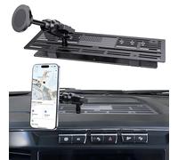 SwiftGaze Metal Phone Mount for 2023+ Ford F 250 350 450 2023+ Ford Super Duty Shakeproof Dash Mount Holder Cool Ford Accessory