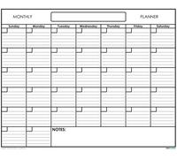 SwiftGlimpse 122cm x 91cm A0 Dry Erase Undated One Month Wall Calendar Monthly Planner Blank Reusable Perfect for Organizing Home Office Academic Schedules