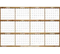 SwiftGlimpse 2023 Wall Planner, 62cm x 94cm A1 Designer Bamboo Series, Erasable, Yearly Wall Calendar