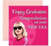 Swiftie Female Graduation Card for Her - Well Done Exams Card for Her - 'New Era' Music Fan Graduation Card for Daughter, Sister, Granddaughter, Niece, Friend | Blank Inside