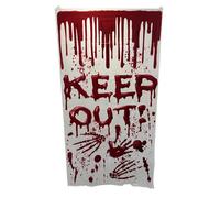 SwiftPick Home Halloween Door Cover, Scary Door Banner Decoration, 151cm x 75cm, Trick Or Treat Decor, Keep Out, Blood Writing Print Design