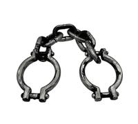 SwiftPick Home Halloween Shackles with Chain, Costume Accessory for Adult Convict, Prisoner Fancy Dress