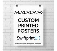 SwiftprintUK Custom Poster Print - Personalised Poster for Business Ads - Make Your Own Poster for Home & Office Decor - A0 A1 A2 A3 A4 Sizes - Premium 200gsm Photo Artwork Printing (A0-841x1189mm)