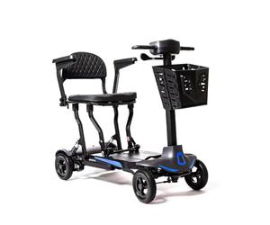 SwiftRide Ultra-Lightweight Folding Mobility Scooter - 13kg Frame with Carbon Fibre, Rear-Wheel Drive, 4mph Top Speed, 9-Mile Range