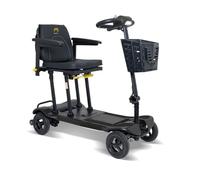 SwiftRide Ultra Lightweight Premium Folding Scooter - Portable Compact Commuter Scooter for Adults & Teens - Easy Fold, Durable Frame, Smooth Ride (Matt Black)