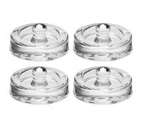 SwiftSlot Fermentation Weights Glass 4 Pieces Diameter 8 cm - Glass Weights for Fermenting, Fermentation Weight & Weighted Stone for Wide Mouth Mason Jars, Sauerkraut, Kimchi