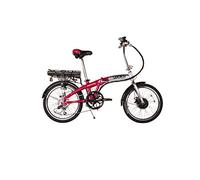 Swifty Liberte Red Electric Folding Bike , Silver/Pink