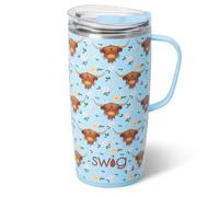 Swig Life 22oz Insulated Travel Mug with Handle & Lid, Holy Cow