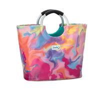 Swig Life Loopi Tote Bag, Large, Lightweight, Waterproof Beach and Utility Bag, Candy Crush, 14.5" H x 10.5" D