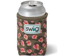 Swig Life Standard Can Coolie, 12oz Can Holder, Neoprene Insulated Cooler with Pocket, Covers for Standard 12 oz Beer Bottles, Beach Accessories for Women (On the Prowl)