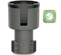 Swigzy Car Cup Holder Expander Adapter (Adjustable) - Holds Hydro Flask, Yeti, Nalgene, Large 32/40 oz. Bottles & Big Drinks - Gray