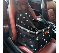 SWIHELP Dog Car Seat Puppy Portable Pet Booster Car Seat with Clip-On Safety Leash and PVC Support Pipe, Anti-Collapse,Perfect for Small Pets