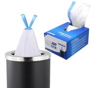 SWIHELP Drawstring Bin Bags,25-30L Medium Garbage Bags 150 Counts for Office, Kitchen, Waste Bin Liner, Rubbish Bags,Wastebasket Bags 52X60CM