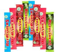 Swiiizzels Fruit Flavour Variety Refreshers Chew Bar 18g - Fizzy & Fruity Chewy Sweets - Suitable for Vegans (20 x Chew, Random Mixed)