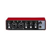 Swiixxer 1 PCS Sound Card Studio Record USB Audio Professional 48V Phantom for Recording Red